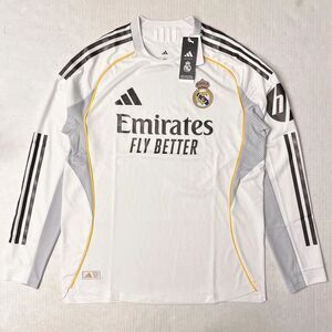 Adidas Real Madrid 25/26 Home Authentic LS Jersey JN8866 White Men’s 2XL NEW